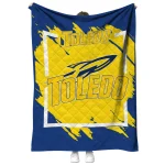 toledo rockets block border blue quilt blanket best selling