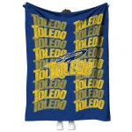 toledo rockets bold red blue quilt blanket best selling