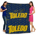 Toledo Rockets Brick Grid Blue Quilt Blanket 1 toledo rockets brick grid blue quilt blanket best selling