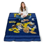 toledo rockets disney football blue quilt blanket best selling