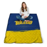 toledo rockets dot illusion blue quilt blanket best selling