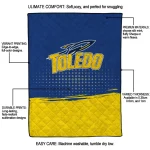 toledo rockets dot illusion blue quilt blanket best selling