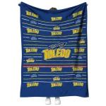 toledo rockets handdrawn stripes blue quilt blanket best selling
