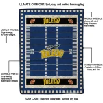 toledo rockets mickey player blue quilt blanket best selling