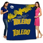 Toledo Rockets Paint Trail Blue Quilt Blanket 1 toledo rockets paint trail blue quilt blanket best selling