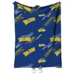 toledo rockets sketch lines blue quilt blanket best selling