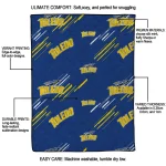 toledo rockets sketch lines blue quilt blanket best selling