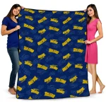 toledo rockets solid classic blue quilt blanket best selling