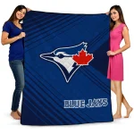 toronto blue jays arrow layers blue quilt blanket best selling