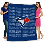 toronto blue jays bold red blue quilt blanket best selling
