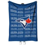toronto blue jays bold red blue quilt blanket best selling