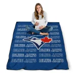 toronto blue jays bold red blue quilt blanket best selling