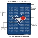 toronto blue jays bold red blue quilt blanket best selling