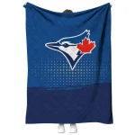 toronto blue jays dot illusion blue quilt blanket best selling