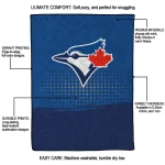 toronto blue jays dot illusion blue quilt blanket best selling