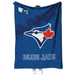 toronto blue jays league patch blue quilt blanket best selling