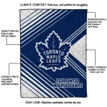 toronto maple leafs arrow layers blue quilt blanket best selling