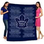 toronto maple leafs bold red blue quilt blanket best selling