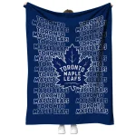 toronto maple leafs bold red blue quilt blanket best selling