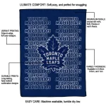 toronto maple leafs bold red blue quilt blanket best selling