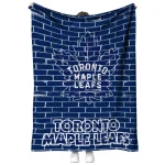 toronto maple leafs brick grid blue quilt blanket best selling