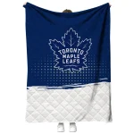 toronto maple leafs dot illusion blue quilt blanket best selling