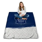 toronto maple leafs dot illusion blue quilt blanket best selling