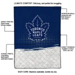 toronto maple leafs dot illusion blue quilt blanket best selling