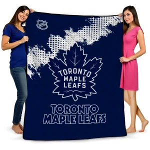 toronto maple leafs nhl shield blue quilt blanket best selling