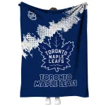 toronto maple leafs nhl shield blue quilt blanket best selling