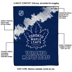 toronto maple leafs nhl shield blue quilt blanket best selling