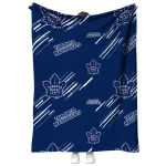 toronto maple leafs sketch lines blue quilt blanket best selling