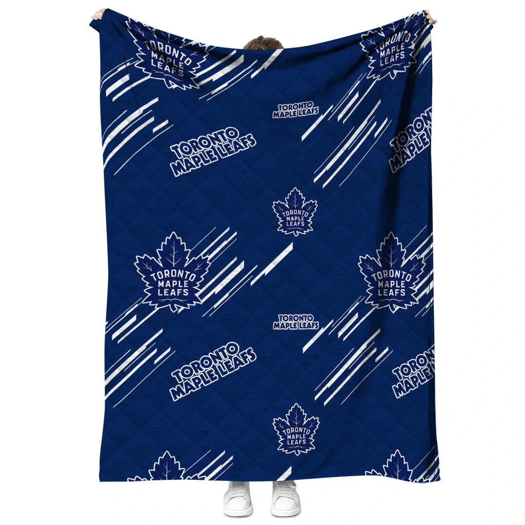 toronto maple leafs sketch lines blue quilt blanket fashion forward toronto maple leafs sketch lines blue quilt blanket fashion forward