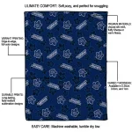 toronto maple leafs solid classic blue quilt blanket best selling