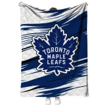 toronto maple leafs wild lines blue white quilt blanket best selling
