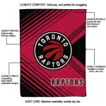 toronto raptors arrow layers red quilt blanket best selling