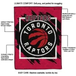 toronto raptors block border red quilt blanket best selling