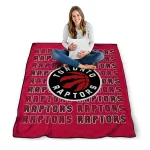toronto raptors bold red quilt blanket best selling