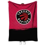 toronto raptors dot illusion red quilt blanket best selling