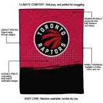 toronto raptors dot illusion red quilt blanket best selling