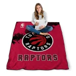 toronto raptors nba grunge red quilt blanket best selling
