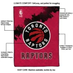 toronto raptors nba grunge red quilt blanket best selling