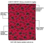 toronto raptors solid classic red quilt blanket best selling