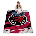 toronto raptors wild lines red white quilt blanket best selling