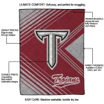 troy trojans arrow layers red quilt blanket best selling