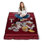 troy trojans disney football red quilt blanket best selling