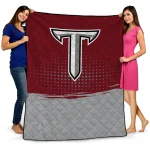 Troy Trojans Dot Illusion Red Quilt Blanket 1 troy trojans dot illusion red quilt blanket best selling