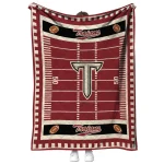 troy trojans mickey player red quilt blanket best selling