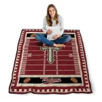 troy trojans mickey player red quilt blanket best selling