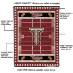 troy trojans mickey player red quilt blanket best selling